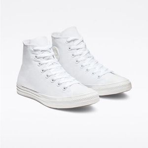 White Converse All Stars Monochrome